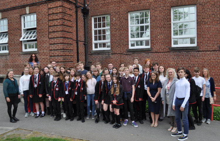 Image of Students from Denmark are given a warm welcome by The Birkenhead Park School
