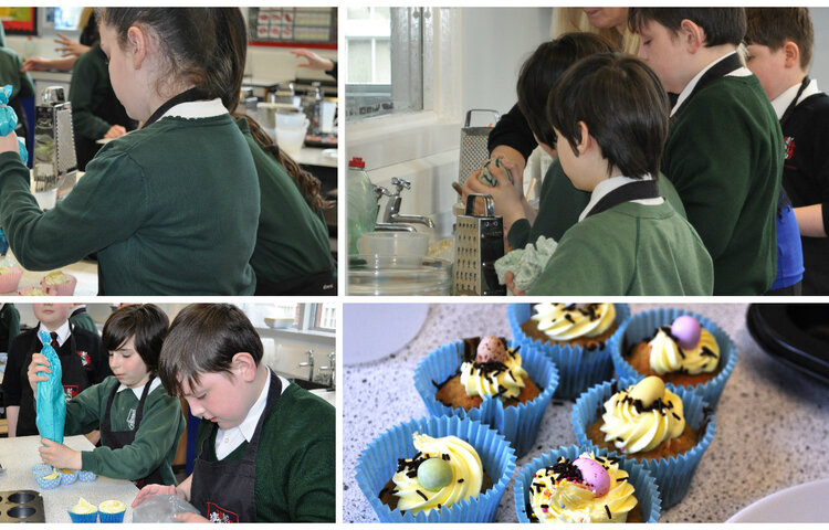 Image of Primary pupils cook up some Easter treats on a visit to the school